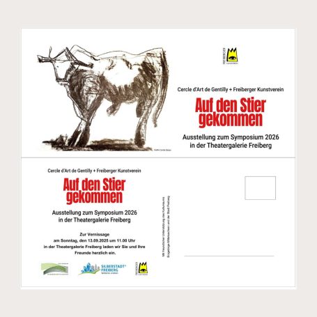 Einladungsflyer Kunstverein Freiberg