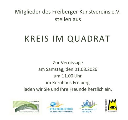 Einladungstext Kreis im Quadrat