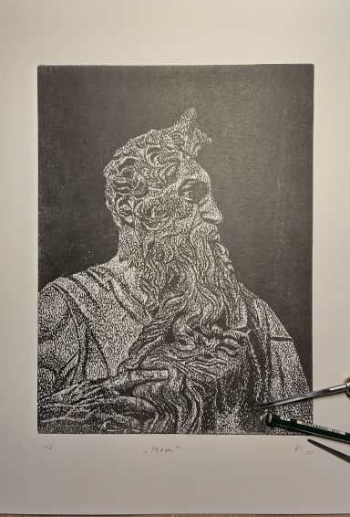 Holzschnitt Moses 2025